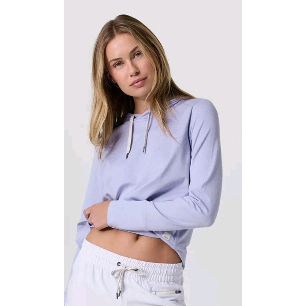 Vuori Halo Essential Hoodie Sweatshirt Women's XL Lavender Mist Heather Purple